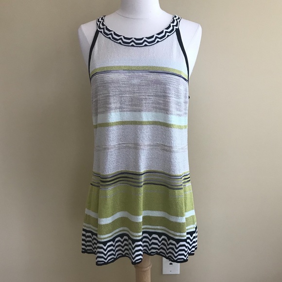White House Black Market Tops - WhiteHouseBlackMarket Knit Tunic w/Silver Metallic